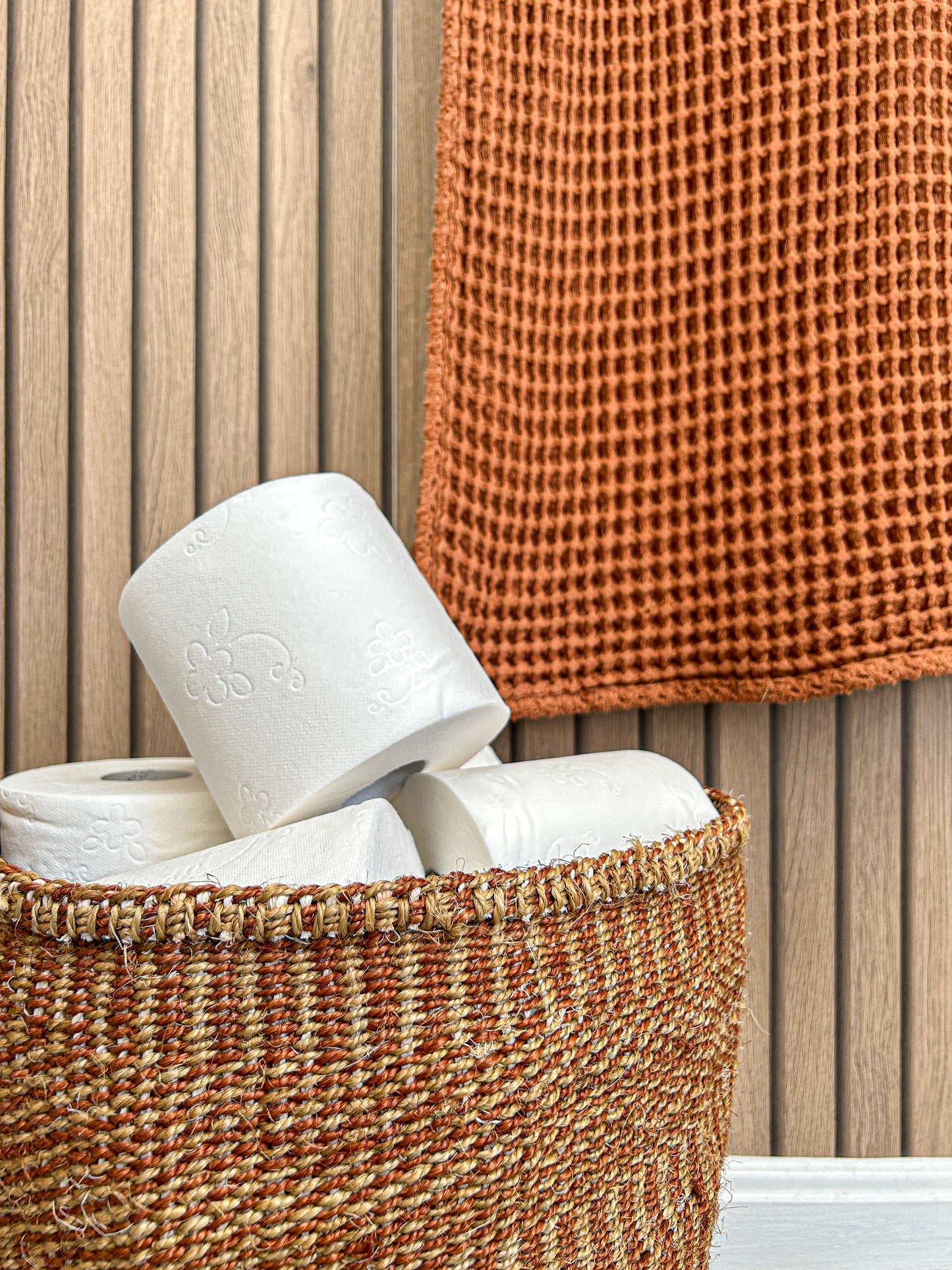 Woven Raffia Storage Basket