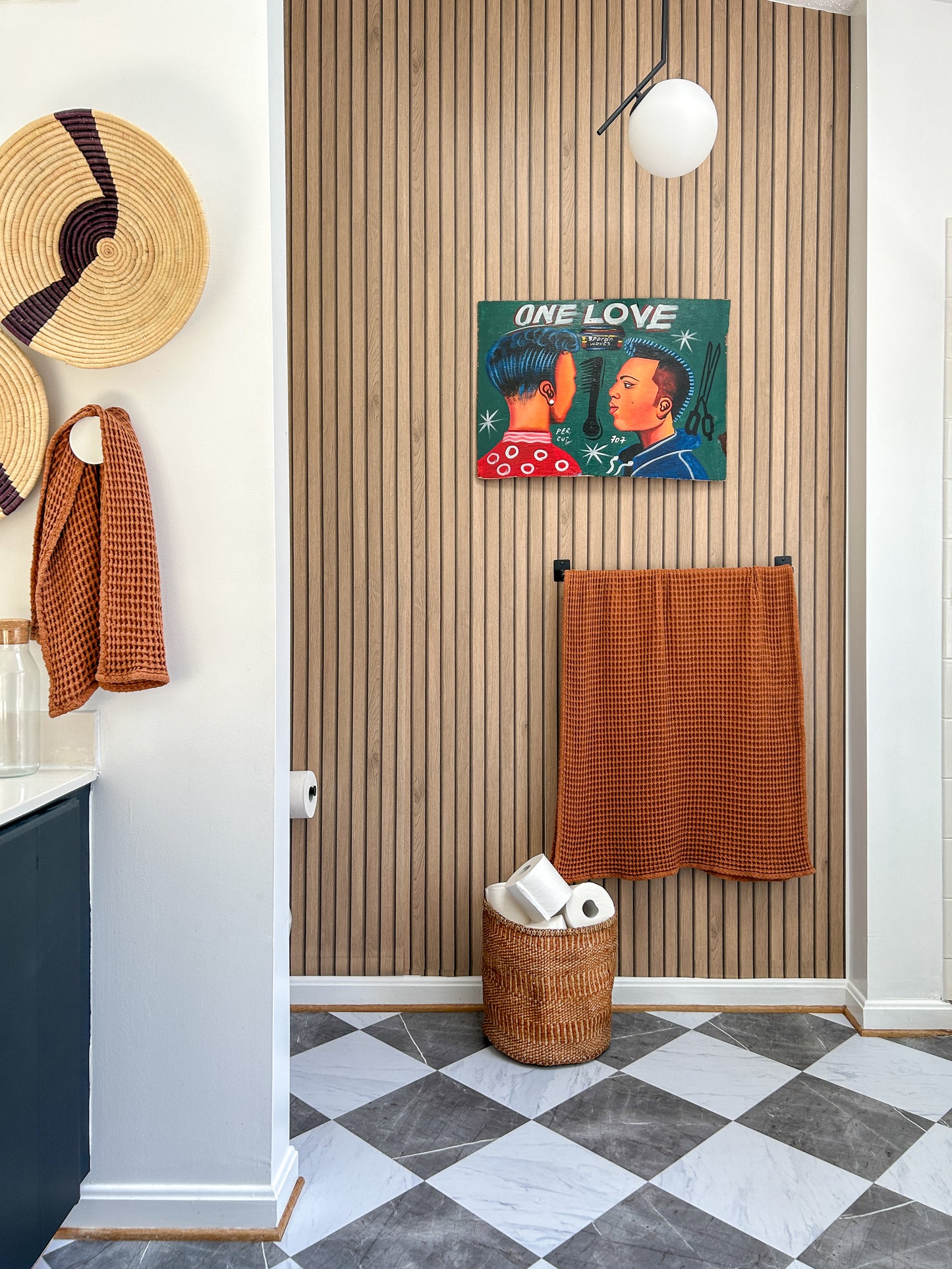 Woven Raffia Storage Basket