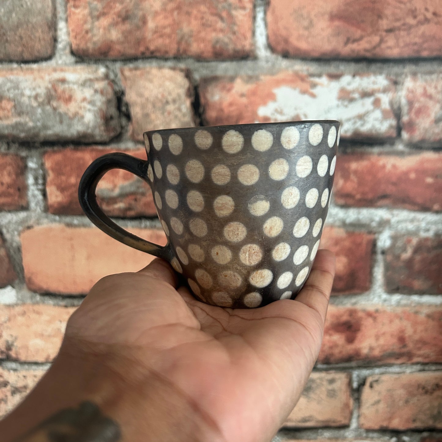Ugandan Ceramic Tea and Coffee Mugs (Dots)