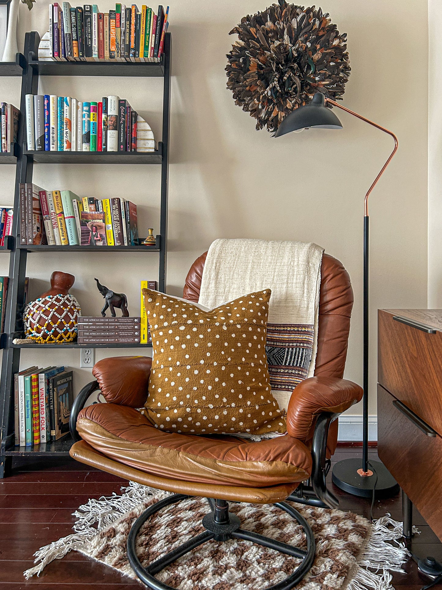 TURMERIC Farani Mudcloth Pillow Cover