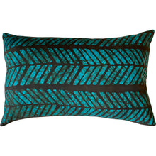 Load image into Gallery viewer, Batik and mudcloth textile home goods for modern Boho home, pillows made in Tanzania. 
