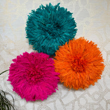 Load image into Gallery viewer, Cameroonian Juju hat wall decor in multiple bright colors, ethically sourced by xN Studio
