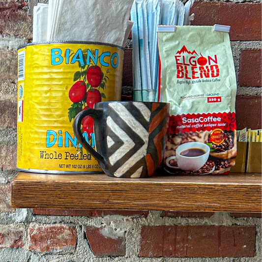 Ugandan Ceramic Tea and Coffee Mugs (Lattice)