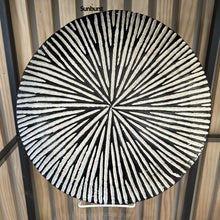 Load image into Gallery viewer, Bamileke shields from Cameroon for wall decor, minimalist geomentric design in black and white
