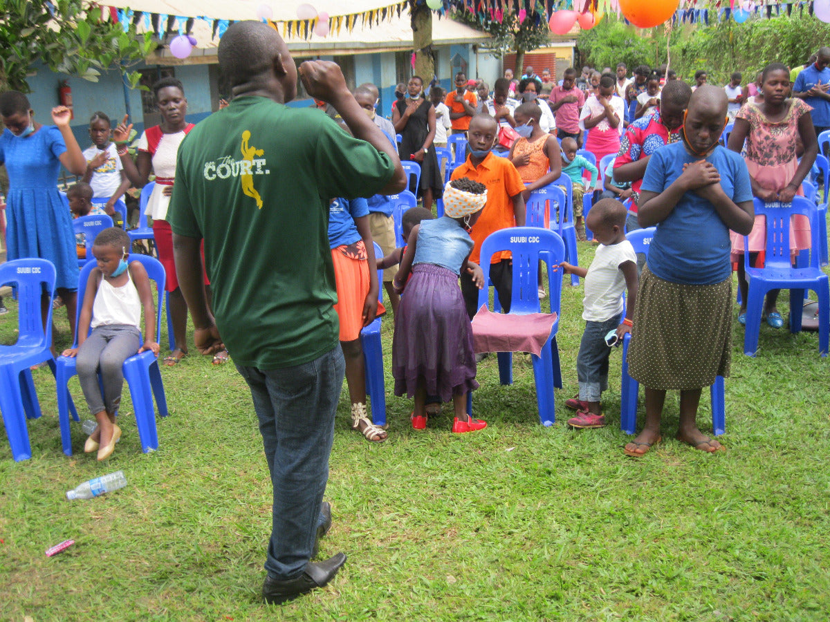 Social impact partner Suubi School student activity, giving back to primary education.