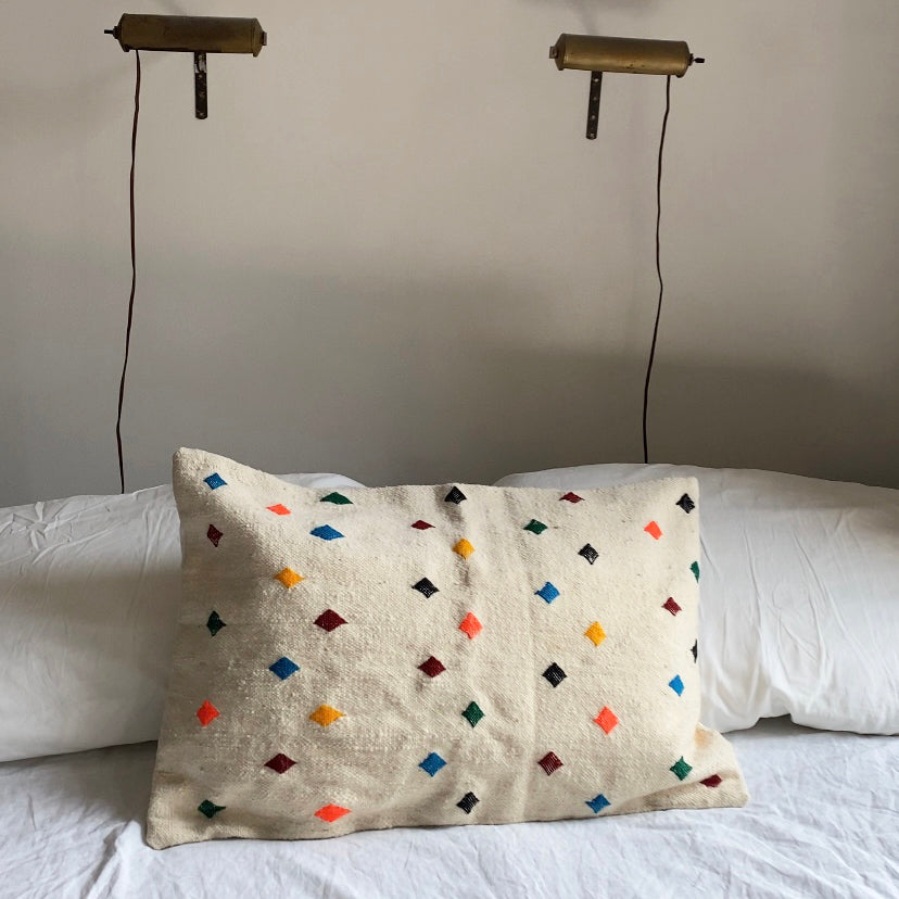 Almaz Rainbow Lumbar Kilim Pillow