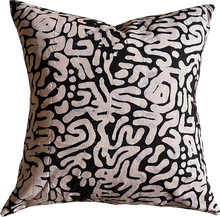 Load image into Gallery viewer, Modern, Batik textile home goods, pillow made in Ghana

