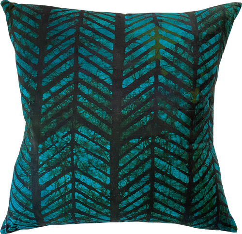 Fair Trade batik textile home goods for modern Boho home, pillows made in Tanzania. African home decor and textiles.