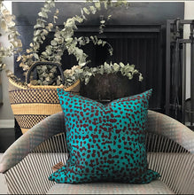 Load image into Gallery viewer, Turquoise Batik SPOT Pillow

