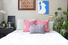 Load image into Gallery viewer, Batik Mauve HASH Mark Pillow Covers
