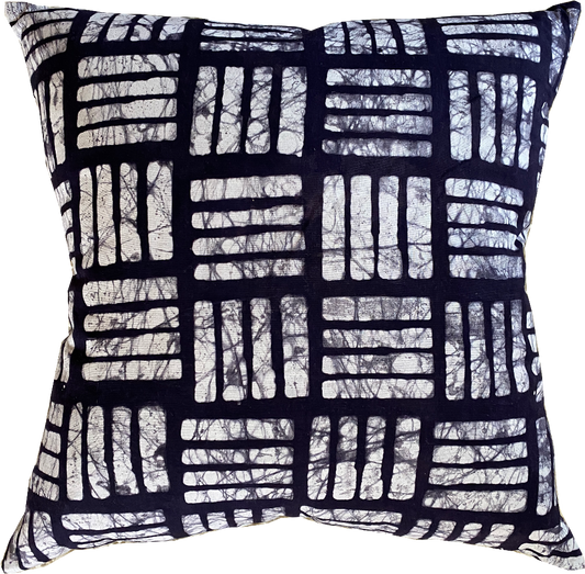 Modern, Batik textile home goods, pillow made in Tanzania