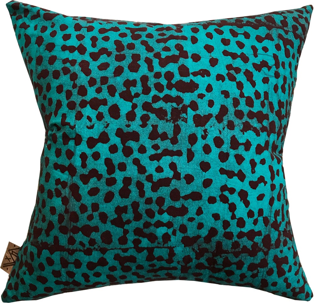 Turquoise Batik SPOT Pillow