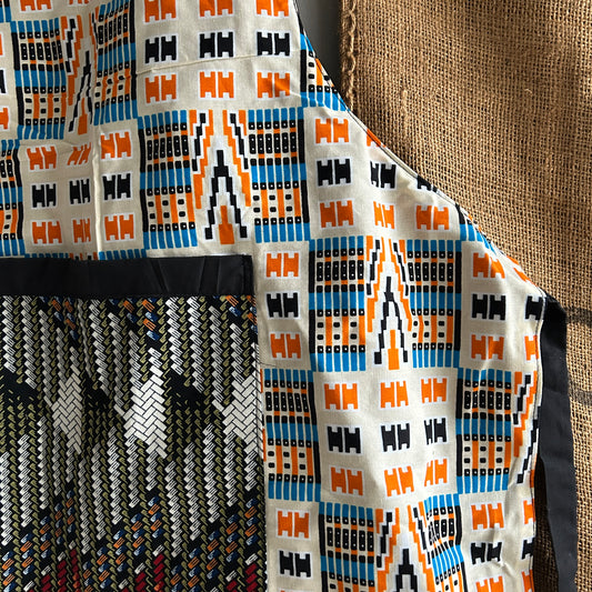 African Print Aprons - Kente Print Nuvo