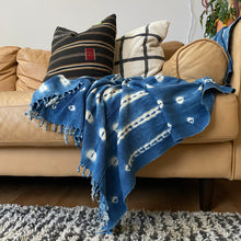 Load image into Gallery viewer, Authentic Vintage Indigo Throw
